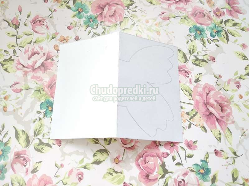 Открытка с бабочкой своими руками