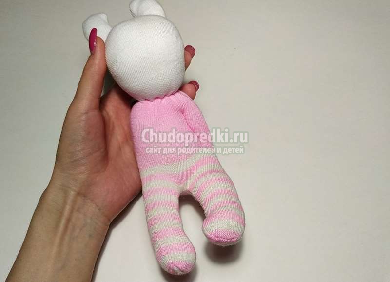 игрушка зайчик из носков