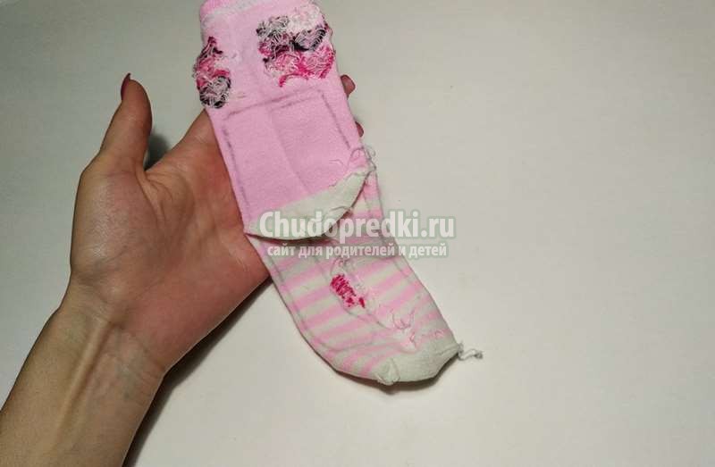 игрушка зайчик из носков