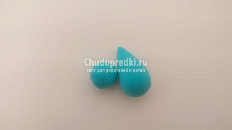 Новогодняя мышка из легкого пластилина