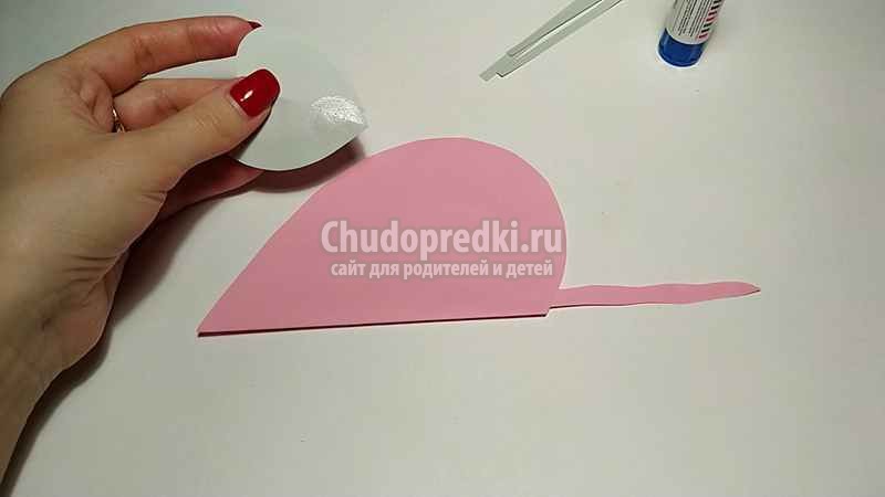 мышь из цветной бумаги