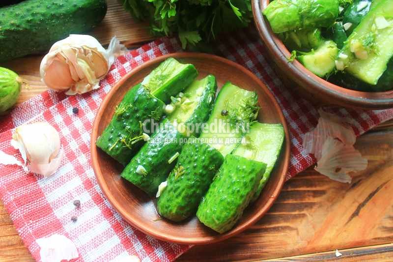 Простой рецепт вкусных малосольных огурцов