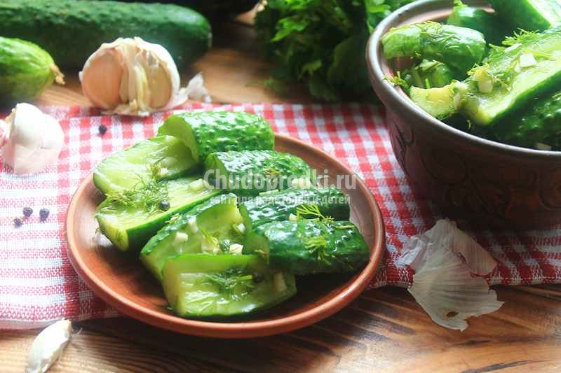 Простой рецепт вкусных малосольных огурцов