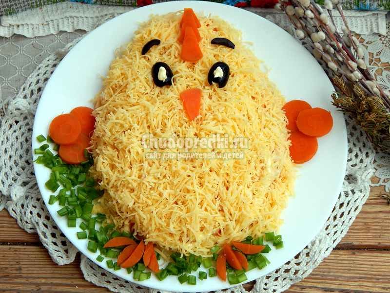 Салат Цыплёнок с курицей
