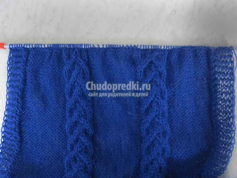 Снуд в два оборота спицами