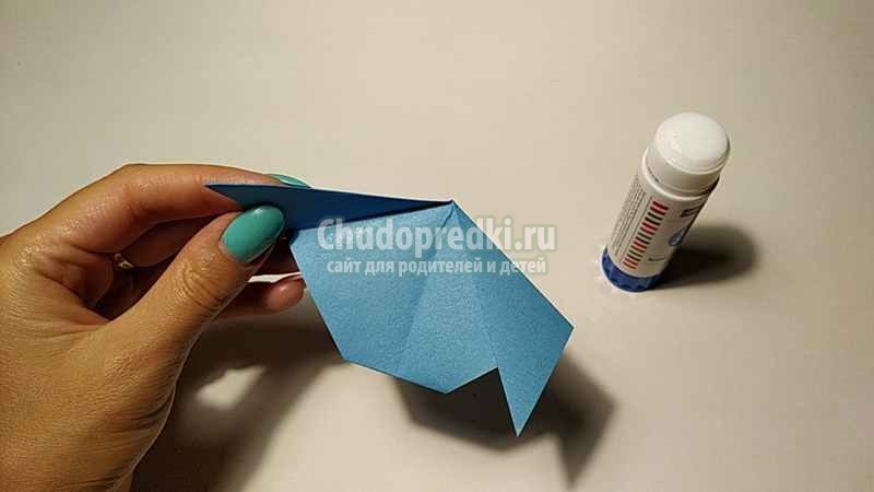 Простая собачка оригами