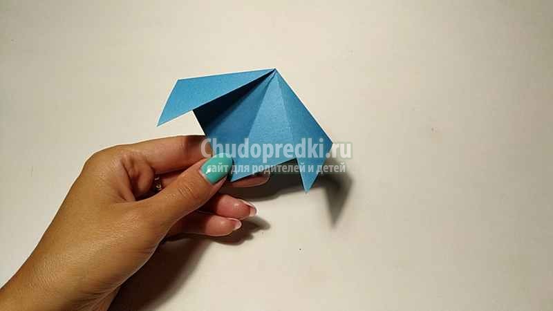 Простая собачка оригами