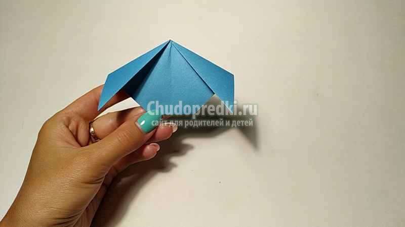 Простая собачка оригами