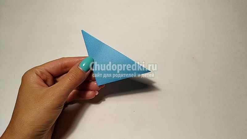 Простая собачка оригами