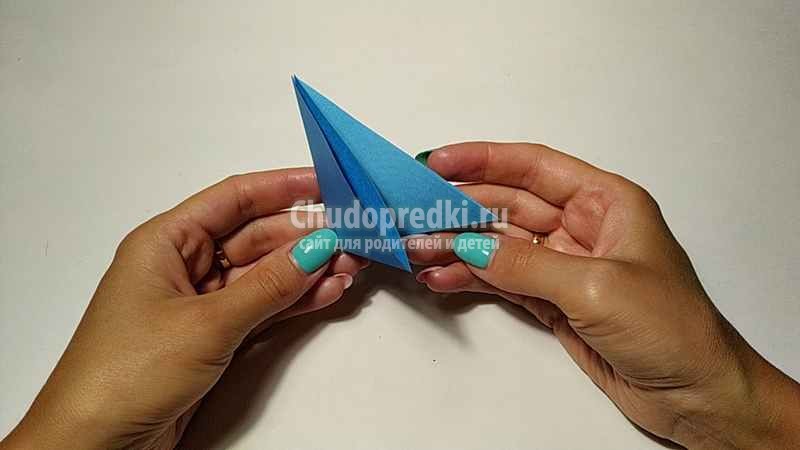 Простая собачка оригами