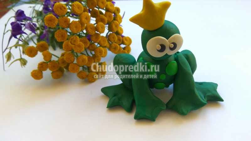 Царевна-лягушка из пластилина