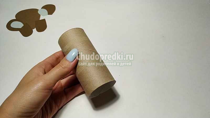 Мышка из цветной бумаги