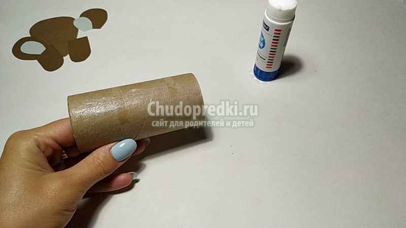 Мышка из цветной бумаги
