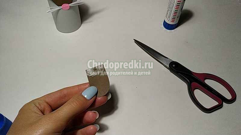 Мышка из цветной бумаги