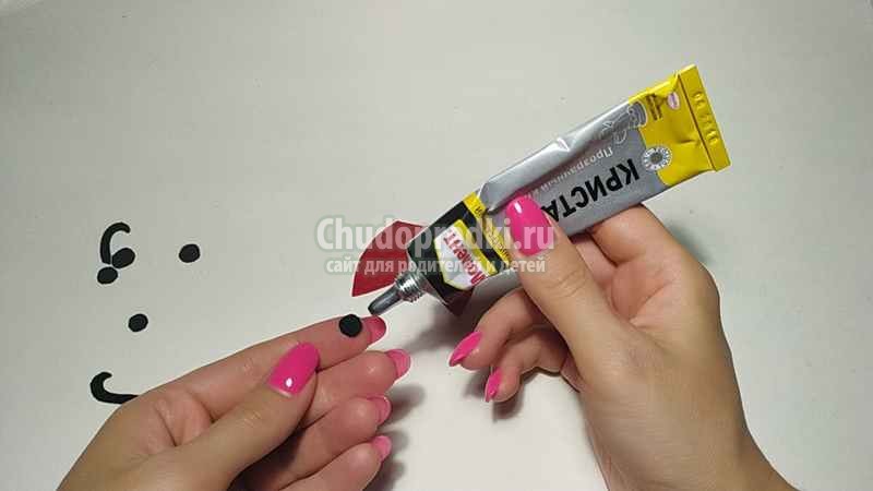 заколка из фетра. Божья коровка