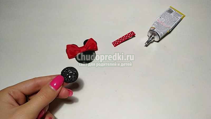 заколка из фетра Минни Маус