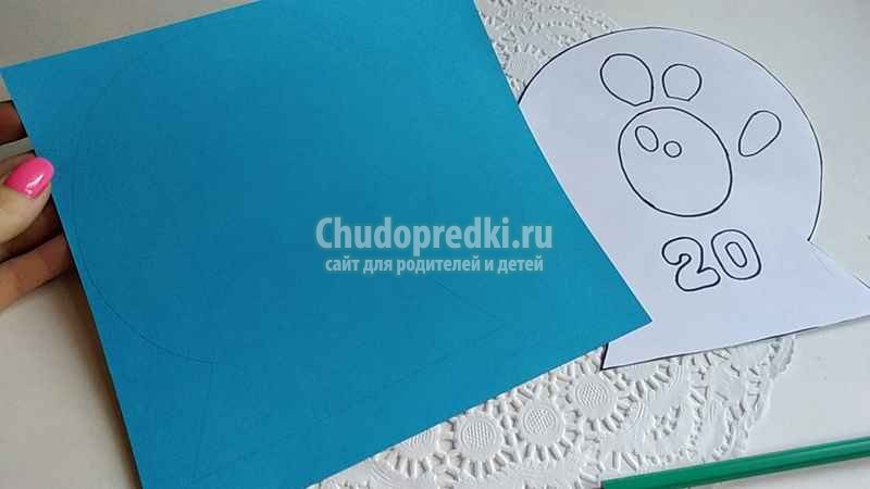 зимняя поделка Мышка