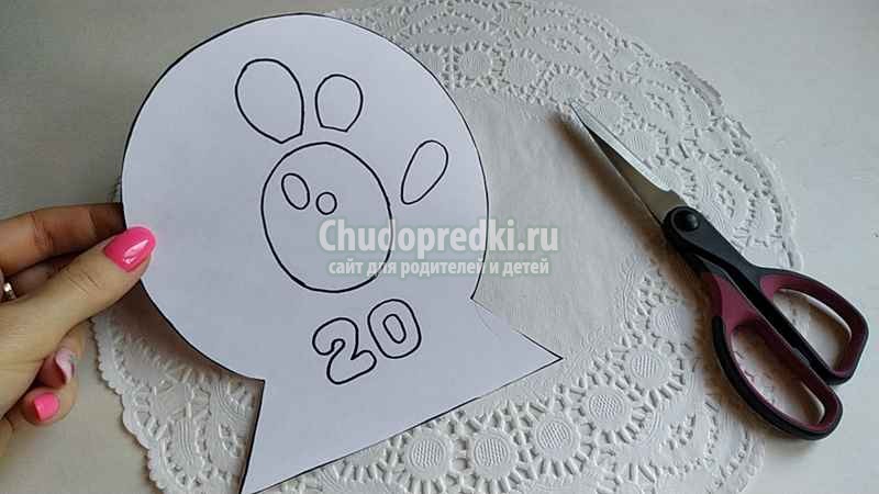 зимняя поделка Мышка