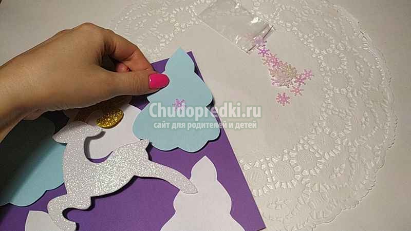 объемная зимняя поделка Сказочный лес