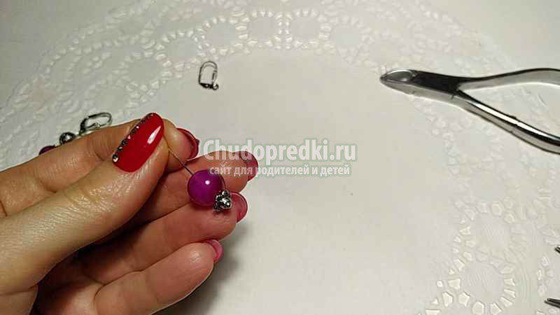 Серьги - бусины своими руками