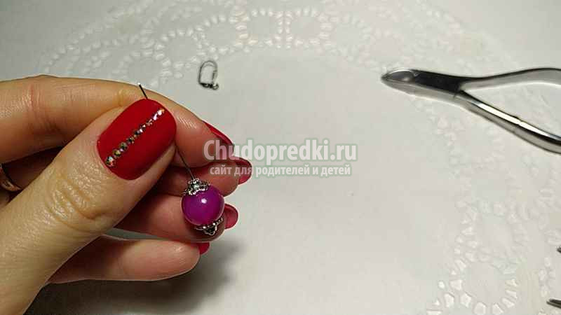 Серьги - бусины своими руками