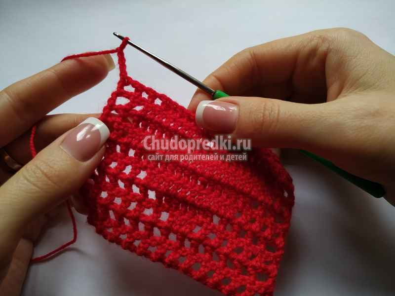 Красивое филейное вязание крючком Сердце