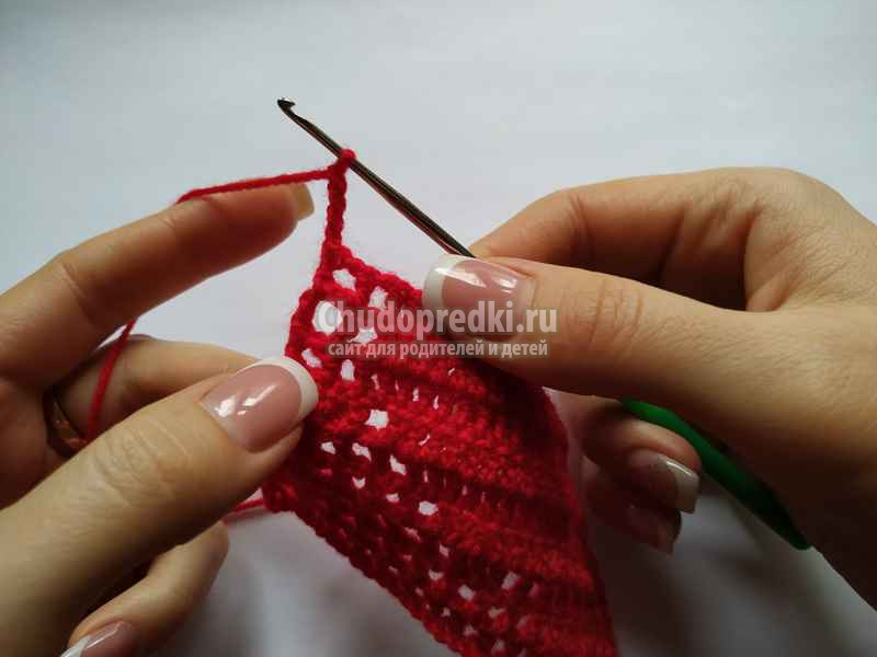 Красивое филейное вязание крючком Сердце