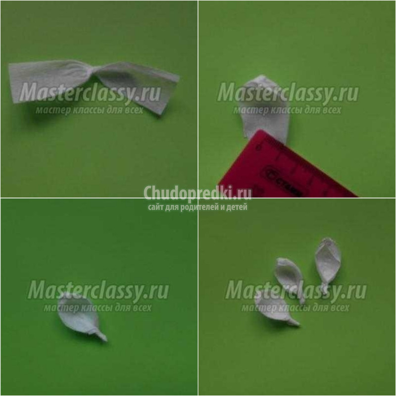 Красивые подснежники из бумаги. Делаем своими руками