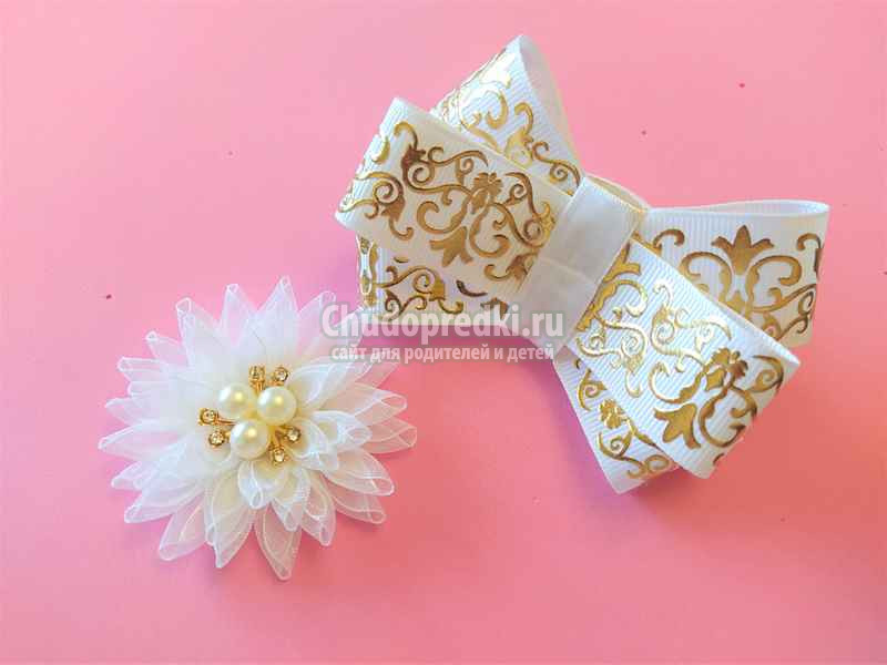 бантики из лент на 1 сентября