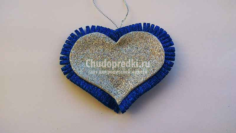 сердечко из фоамирана