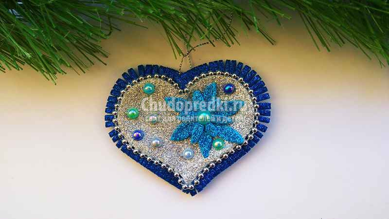 сердечко из фоамирана