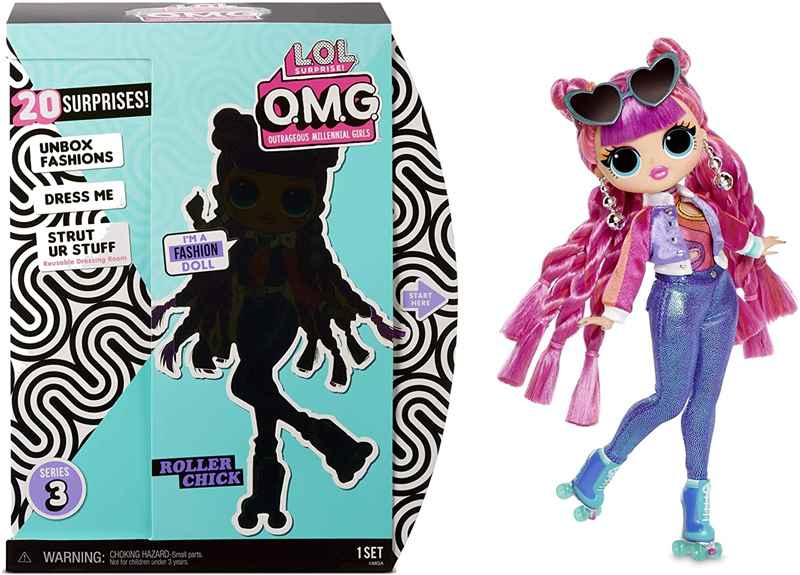 O.M.G. Series 3 Roller Chick Fashion Doll with 20 Surprises