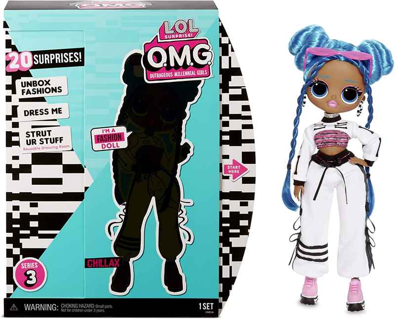 Chillax Fashion Doll with 20 Surprises